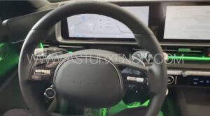Kit iluminación interior universal instalada en Hyundai Ioniq 6